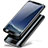 Handyhülle Hülle Kunststoff Schutzhülle Tasche Matt Vorder und Rückseite 360 Grad A01 für Samsung Galaxy Note 8 Duos N950F Schwarz