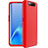 Handyhülle Hülle Kunststoff Schutzhülle Tasche Matt Vorder und Rückseite 360 Grad C01 für Samsung Galaxy A80 Rot