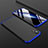 Handyhülle Hülle Kunststoff Schutzhülle Tasche Matt Vorder und Rückseite 360 Grad für Apple iPhone XR Blau und Schwarz