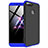 Handyhülle Hülle Kunststoff Schutzhülle Tasche Matt Vorder und Rückseite 360 Grad für Huawei Enjoy 8e Blau und Schwarz