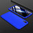 Handyhülle Hülle Kunststoff Schutzhülle Tasche Matt Vorder und Rückseite 360 Grad für Huawei Enjoy 9 Blau