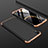 Handyhülle Hülle Kunststoff Schutzhülle Tasche Matt Vorder und Rückseite 360 Grad für Huawei Enjoy 9 Gold und Schwarz