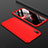 Handyhülle Hülle Kunststoff Schutzhülle Tasche Matt Vorder und Rückseite 360 Grad für Huawei Enjoy 9 Rot