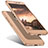 Handyhülle Hülle Kunststoff Schutzhülle Tasche Matt Vorder und Rückseite 360 Grad für Huawei Honor 6X Gold