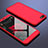 Handyhülle Hülle Kunststoff Schutzhülle Tasche Matt Vorder und Rückseite 360 Grad für Huawei Honor 7S Rot