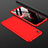 Handyhülle Hülle Kunststoff Schutzhülle Tasche Matt Vorder und Rückseite 360 Grad für Huawei Honor 8A Rot