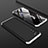 Handyhülle Hülle Kunststoff Schutzhülle Tasche Matt Vorder und Rückseite 360 Grad für Huawei Honor V30 Pro 5G Silber und Schwarz