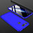 Handyhülle Hülle Kunststoff Schutzhülle Tasche Matt Vorder und Rückseite 360 Grad für Huawei Honor View 20 Blau