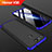 Handyhülle Hülle Kunststoff Schutzhülle Tasche Matt Vorder und Rückseite 360 Grad für Huawei Honor View 20 Blau und Schwarz