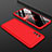 Handyhülle Hülle Kunststoff Schutzhülle Tasche Matt Vorder und Rückseite 360 Grad für Huawei Honor View 30 5G Rot