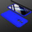 Handyhülle Hülle Kunststoff Schutzhülle Tasche Matt Vorder und Rückseite 360 Grad für Huawei Mate 20 Lite Blau