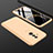 Handyhülle Hülle Kunststoff Schutzhülle Tasche Matt Vorder und Rückseite 360 Grad für Huawei Mate 20 Lite Gold