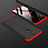 Handyhülle Hülle Kunststoff Schutzhülle Tasche Matt Vorder und Rückseite 360 Grad für Huawei Mate 20 Lite Rot und Schwarz