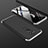 Handyhülle Hülle Kunststoff Schutzhülle Tasche Matt Vorder und Rückseite 360 Grad für Huawei Mate 20 Lite Silber und Schwarz