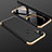Handyhülle Hülle Kunststoff Schutzhülle Tasche Matt Vorder und Rückseite 360 Grad für Huawei Nova 3i Gold und Schwarz
