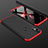 Handyhülle Hülle Kunststoff Schutzhülle Tasche Matt Vorder und Rückseite 360 Grad für Huawei Nova 3i Rot und Schwarz