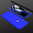 Handyhülle Hülle Kunststoff Schutzhülle Tasche Matt Vorder und Rückseite 360 Grad für Huawei Nova Lite 3 Blau