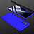 Handyhülle Hülle Kunststoff Schutzhülle Tasche Matt Vorder und Rückseite 360 Grad für Huawei P30 Blau
