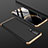 Handyhülle Hülle Kunststoff Schutzhülle Tasche Matt Vorder und Rückseite 360 Grad für Huawei P30 Gold und Schwarz
