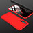 Handyhülle Hülle Kunststoff Schutzhülle Tasche Matt Vorder und Rückseite 360 Grad für Huawei P30 Rot