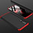Handyhülle Hülle Kunststoff Schutzhülle Tasche Matt Vorder und Rückseite 360 Grad für Huawei P30 Rot und Schwarz