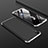 Handyhülle Hülle Kunststoff Schutzhülle Tasche Matt Vorder und Rückseite 360 Grad für Huawei Y7 Prime (2019) Silber