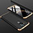 Handyhülle Hülle Kunststoff Schutzhülle Tasche Matt Vorder und Rückseite 360 Grad für Nokia 7.1 Plus Gold und Schwarz