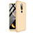 Handyhülle Hülle Kunststoff Schutzhülle Tasche Matt Vorder und Rückseite 360 Grad für Nokia X6 Gold