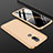 Handyhülle Hülle Kunststoff Schutzhülle Tasche Matt Vorder und Rückseite 360 Grad für Nokia X7 Gold