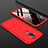 Handyhülle Hülle Kunststoff Schutzhülle Tasche Matt Vorder und Rückseite 360 Grad für Nokia X7 Rot