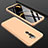 Handyhülle Hülle Kunststoff Schutzhülle Tasche Matt Vorder und Rückseite 360 Grad für Oppo A11 Gold