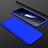 Handyhülle Hülle Kunststoff Schutzhülle Tasche Matt Vorder und Rückseite 360 Grad für Oppo Find X Blau