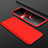 Handyhülle Hülle Kunststoff Schutzhülle Tasche Matt Vorder und Rückseite 360 Grad für Oppo Find X Rot