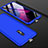 Handyhülle Hülle Kunststoff Schutzhülle Tasche Matt Vorder und Rückseite 360 Grad für Oppo K3 Blau