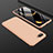 Handyhülle Hülle Kunststoff Schutzhülle Tasche Matt Vorder und Rückseite 360 Grad für Oppo R15X Gold