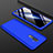 Handyhülle Hülle Kunststoff Schutzhülle Tasche Matt Vorder und Rückseite 360 Grad für Realme X2 Pro Blau