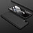 Handyhülle Hülle Kunststoff Schutzhülle Tasche Matt Vorder und Rückseite 360 Grad für Samsung Galaxy A10 Schwarz