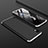 Handyhülle Hülle Kunststoff Schutzhülle Tasche Matt Vorder und Rückseite 360 Grad für Samsung Galaxy A10 Silber und Schwarz