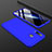 Handyhülle Hülle Kunststoff Schutzhülle Tasche Matt Vorder und Rückseite 360 Grad für Samsung Galaxy A30 Blau