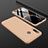 Handyhülle Hülle Kunststoff Schutzhülle Tasche Matt Vorder und Rückseite 360 Grad für Samsung Galaxy A30 Gold