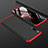 Handyhülle Hülle Kunststoff Schutzhülle Tasche Matt Vorder und Rückseite 360 Grad für Samsung Galaxy A30S Rot und Schwarz