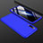 Handyhülle Hülle Kunststoff Schutzhülle Tasche Matt Vorder und Rückseite 360 Grad für Samsung Galaxy A50 Blau
