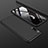 Handyhülle Hülle Kunststoff Schutzhülle Tasche Matt Vorder und Rückseite 360 Grad für Samsung Galaxy A50 Schwarz