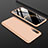 Handyhülle Hülle Kunststoff Schutzhülle Tasche Matt Vorder und Rückseite 360 Grad für Samsung Galaxy A70 Gold