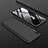 Handyhülle Hülle Kunststoff Schutzhülle Tasche Matt Vorder und Rückseite 360 Grad für Samsung Galaxy A70 Schwarz