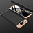 Handyhülle Hülle Kunststoff Schutzhülle Tasche Matt Vorder und Rückseite 360 Grad für Samsung Galaxy A80 Gold und Schwarz