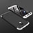 Handyhülle Hülle Kunststoff Schutzhülle Tasche Matt Vorder und Rückseite 360 Grad für Samsung Galaxy Grand Prime Pro (2018) Silber