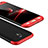 Handyhülle Hülle Kunststoff Schutzhülle Tasche Matt Vorder und Rückseite 360 Grad für Samsung Galaxy J5 (2017) SM-J750F Rot und Schwarz