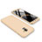 Handyhülle Hülle Kunststoff Schutzhülle Tasche Matt Vorder und Rückseite 360 Grad für Samsung Galaxy On6 (2018) J600F J600G Gold