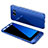 Handyhülle Hülle Kunststoff Schutzhülle Tasche Matt Vorder und Rückseite 360 Grad für Samsung Galaxy S7 Edge G935F Blau